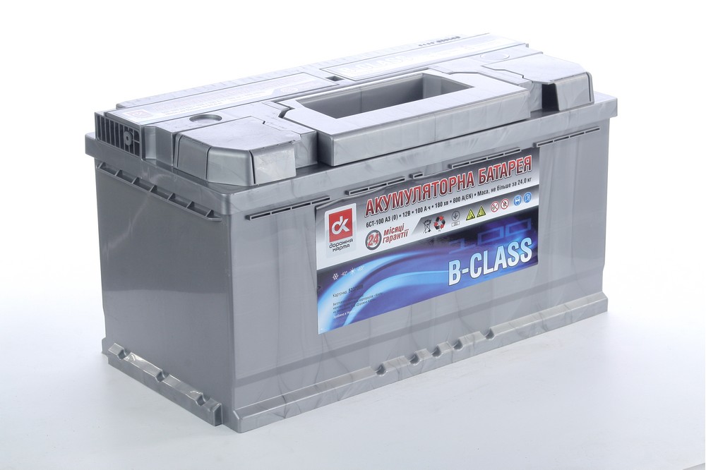 Акумулятор 100Ah-12v B-CLASS ДОРОЖНЯ КАРТА (353х175х190), R, EN840